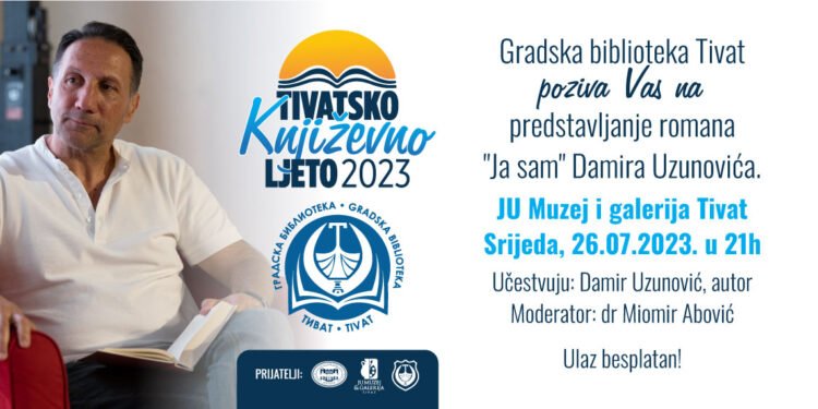 Pozivnica za promociju romana “Ja sam”, autora Damira Uzunovića