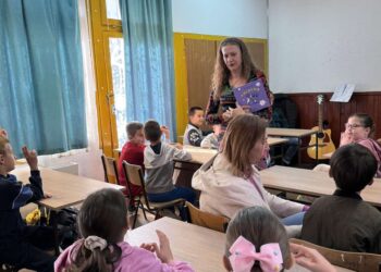 Druženje sa književnicom Aleksandrom Čvorović u osnovnoj školi